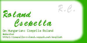 roland csepella business card